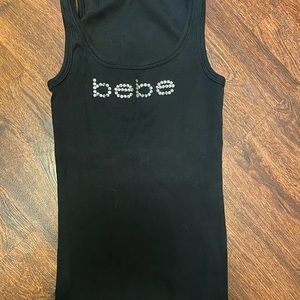 BEBE Crystal tank top